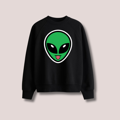 ALIEN BLACK UNISEX SWEATSHIRT
