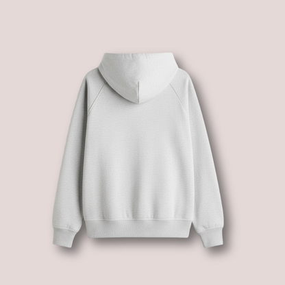 1981 Hoodie In White Melange