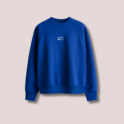 SOLID OVERSIZED SWEATSHIRT IN BLUE