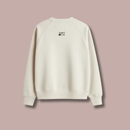 Blah Blah Unisex Sweatshirt White