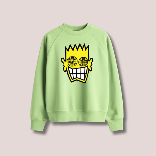DIZZY BRAT GREEN UNISEX SWEATSHIRT